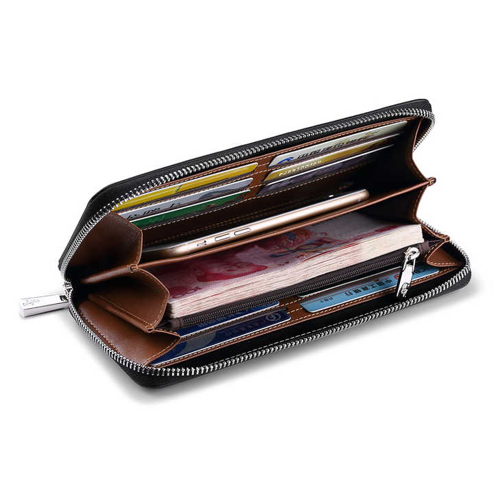 WilliamPOLO Fashion Men's Clutch Wallet, Genuine