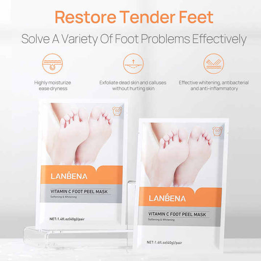 قناع تقشير القدمين بفيتامين سي - LANBENA،NBENA New Arrival Vitamin C