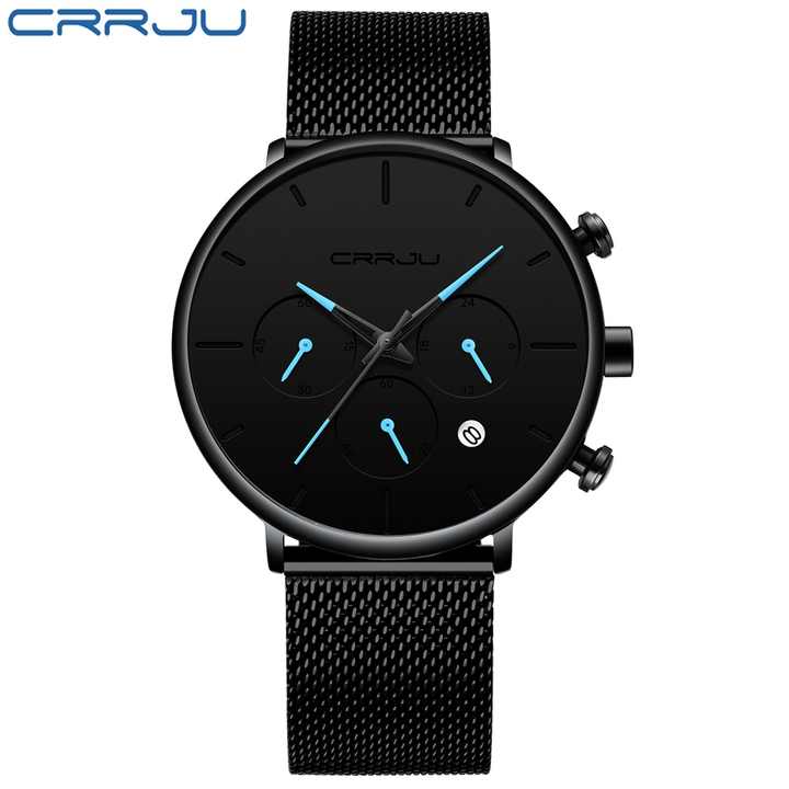 CRRJU-ساعة يد كوارتز لرجال الأعمال, ساعة يد . CRRJU Business Quartz Watch, 2271 Stainless Steel