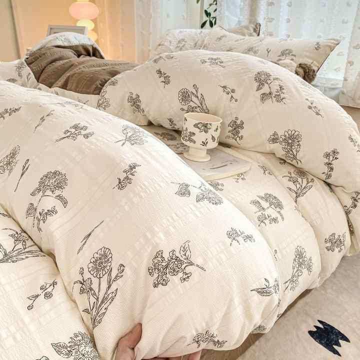 مجموعة مفارش أسِرة جديدة الأكثر مبيعاً لحاف . New Best Selling Bedding Set Quilt Duvet Cover Set