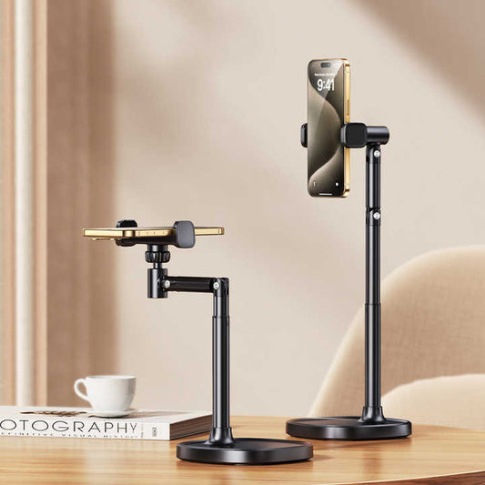 مثبت هاتف FEIXIANG X66F للبث المباشر ، . FEIXIANG X66F Phone Stabilizer for Live Streaming, Cold Shoe and Invisible Base, 28-inch Adjustable Height