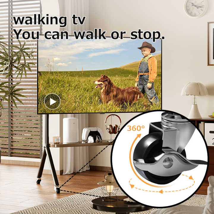 Mobile TV Stand Rolling-حامل تلفزيون