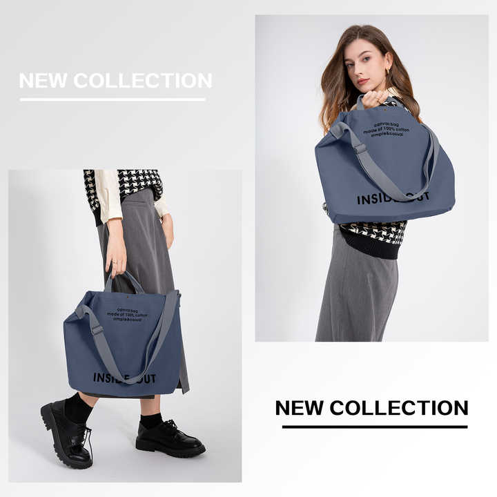 Women's shoulder bag made of high-quality cotton fabric