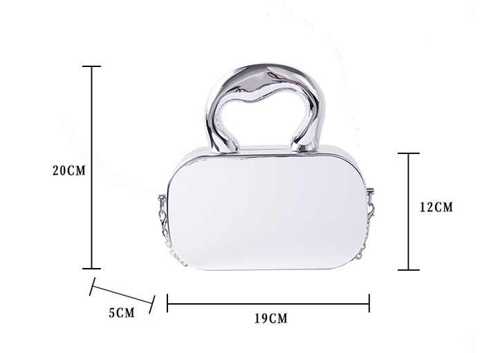 Women's Handbag Shiny Geometric Pattern Top Handle Wedding Party Popular Other Occasions Acrylic Gold