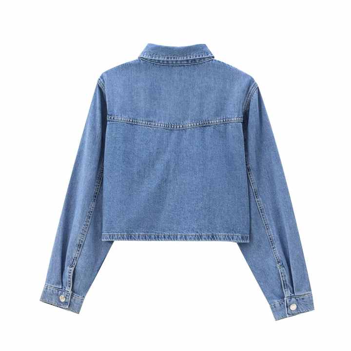 Stylish casual denim blouses
