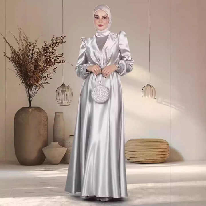 Satin Evening - فستان سهرة
