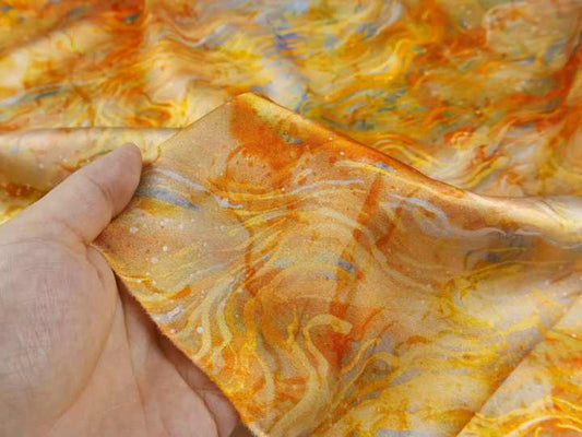 قماش حرير ساتان مرن لامع