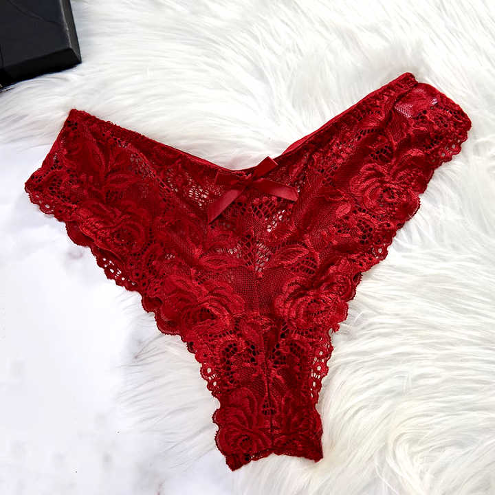 ملابس داخلية شفافة حمراء مثيرة ملابس داخلية نسائية ملابس نوم Sexy Red Transparent Lingerie Women's Underwear Lace