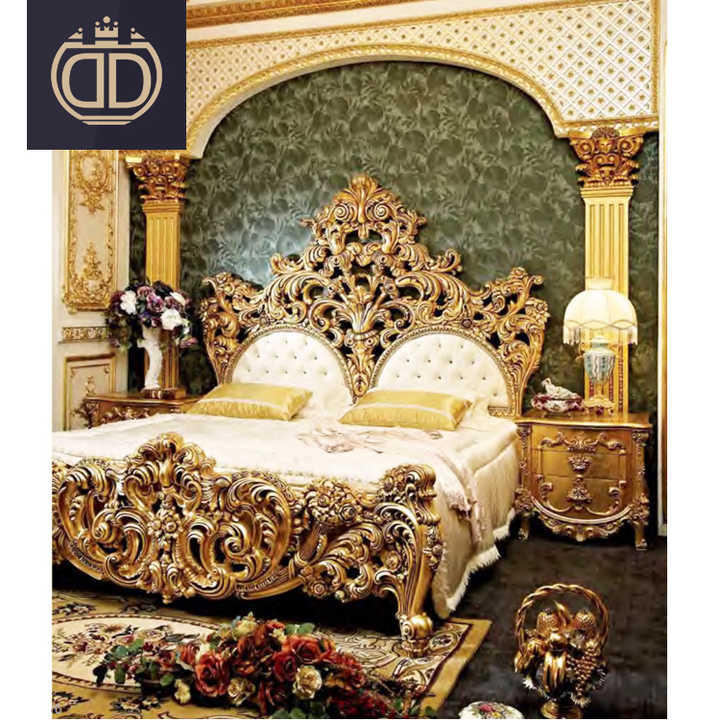 luxury wooden bed .. سرير خشب فاخر