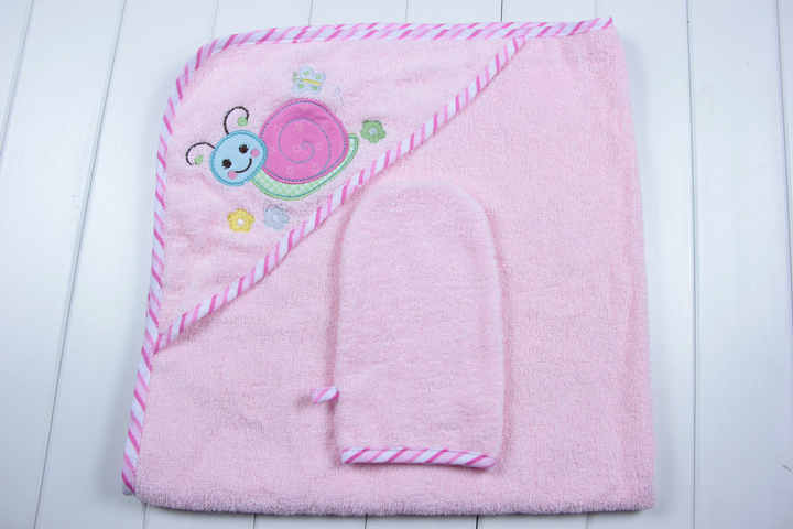 Baby Bath Towel Poncho-منشفة أطفال بغطاء رأس