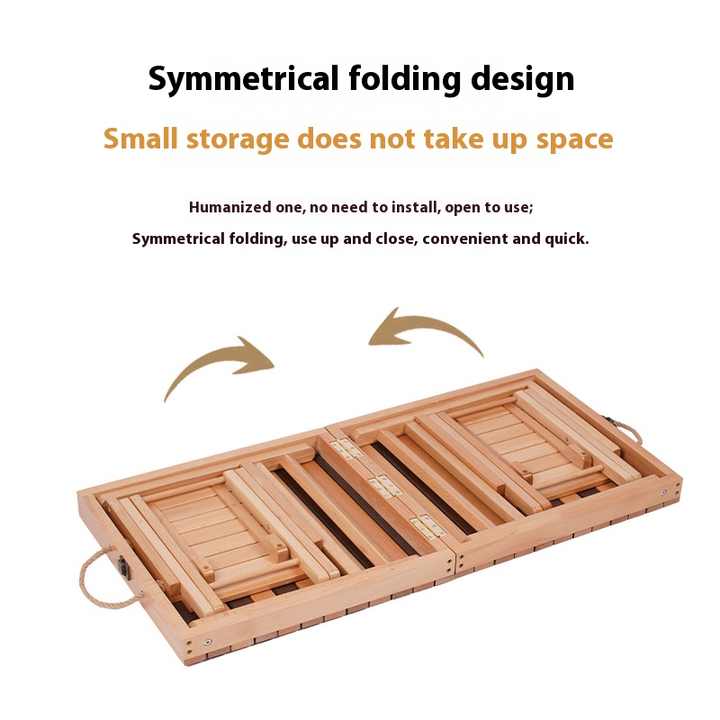 Yezhulin Portable Beech Wood Outdoor Camping Furniture