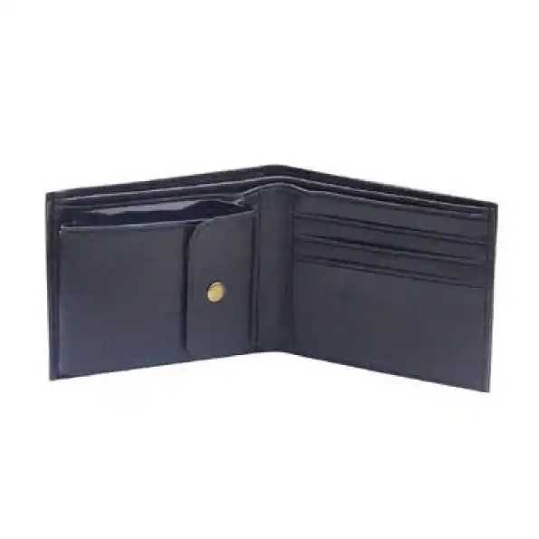 Luxury Black Men's Card Wallet with Logo.