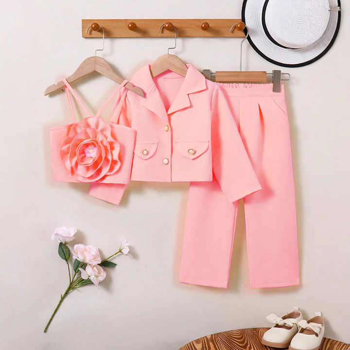 ملابس أطفال صفراء للفتيات من سن 4-7 سنوات Yellow Children's Clothing for Girls Age 4-7 Years