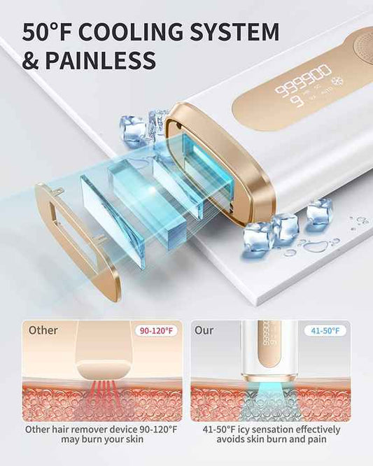 Hair Remover for Face and Body - Permanent Laser Hair Removal Device