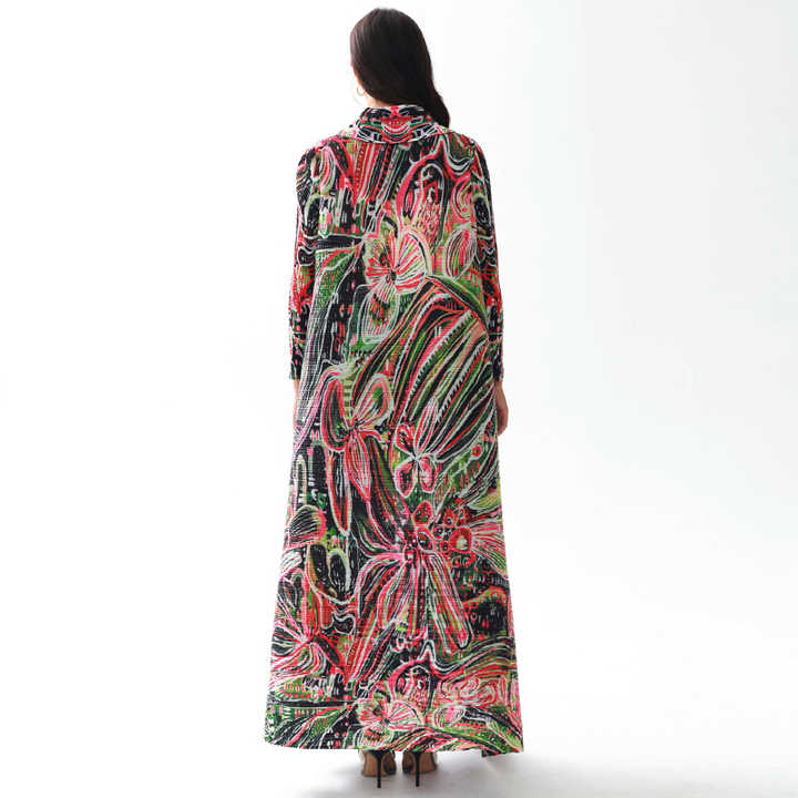 Colorful abayas with elegant design
