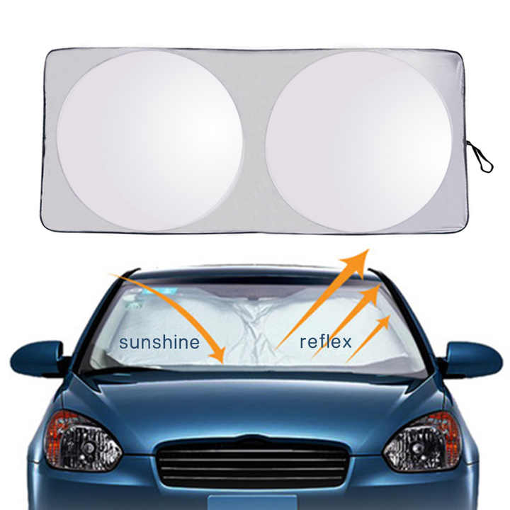 مخصص شعار المحمولة للطي سيارة نافذة أمامية . Custom Logo Portable Folding Car Front Window