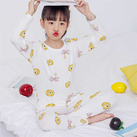 Toddler Kid Clothes Cotton Printed Girls Pajamas Set