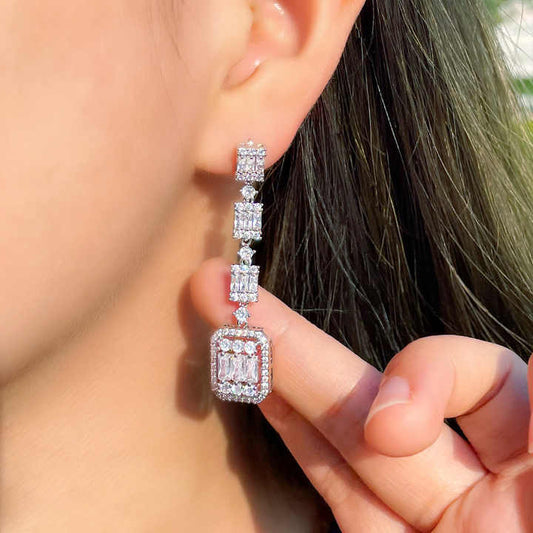 long dangling earrings