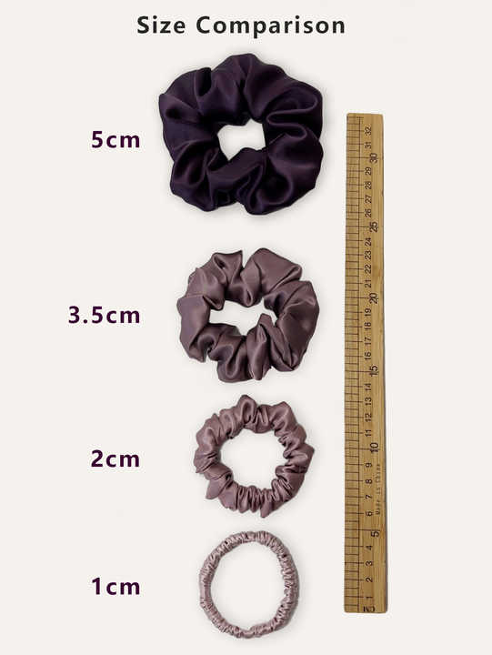 High Quality Silk 100% Mulberry Scrunchy-إكسسوارات شعر