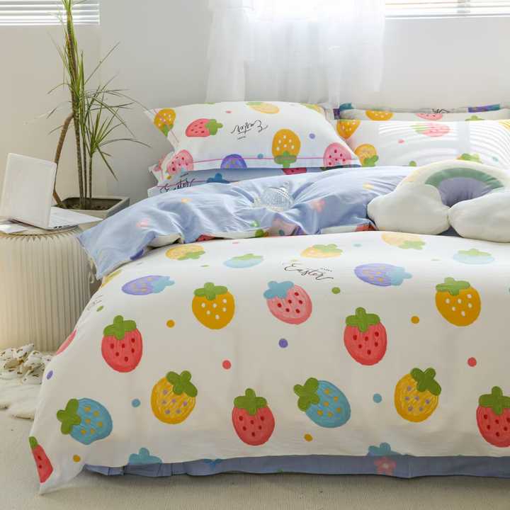 Sndon Linen 1 Bed Sheet 1 Duvet Cover 2 Pillowcases 200