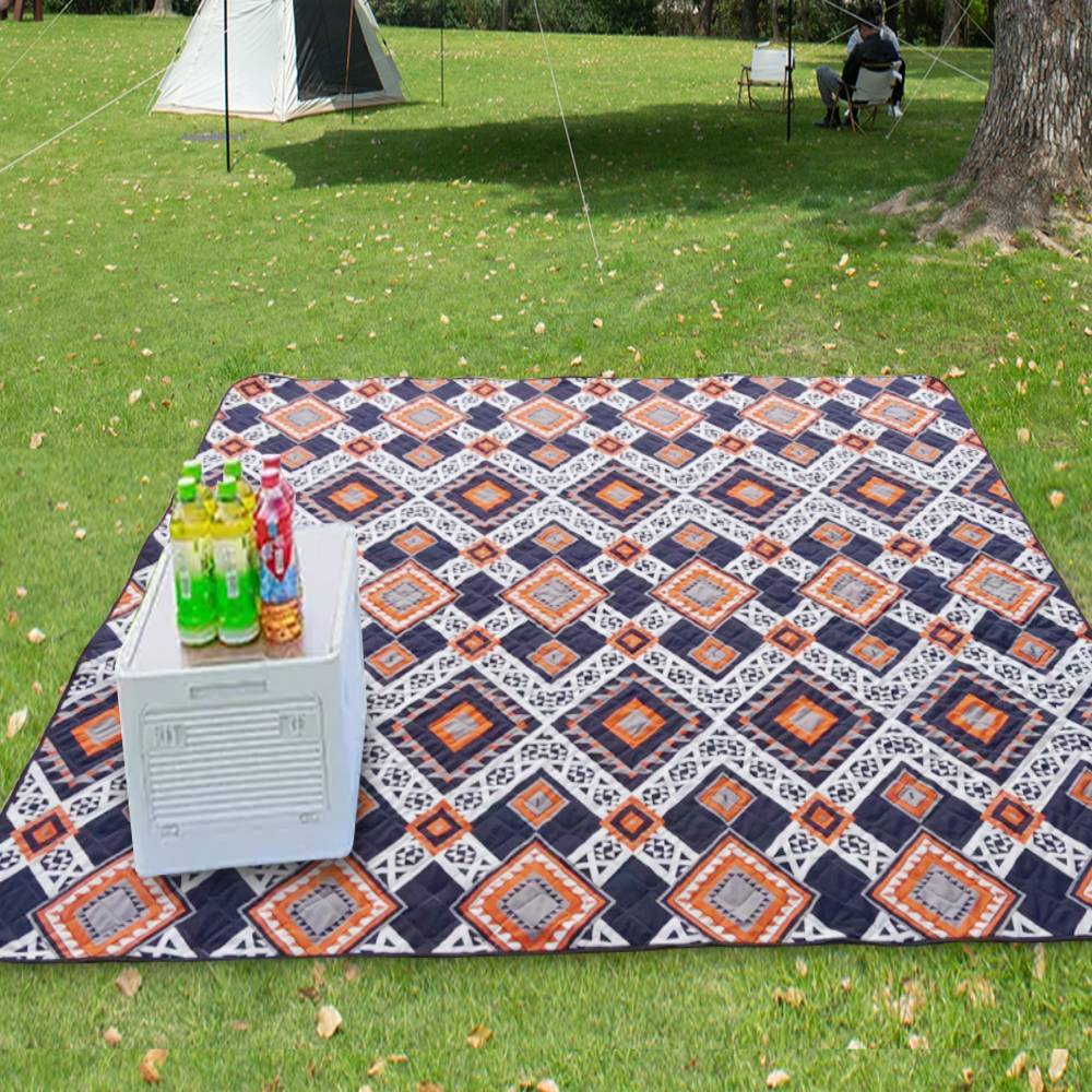 Hoodtown Ethnic Style Waterproof Rug.