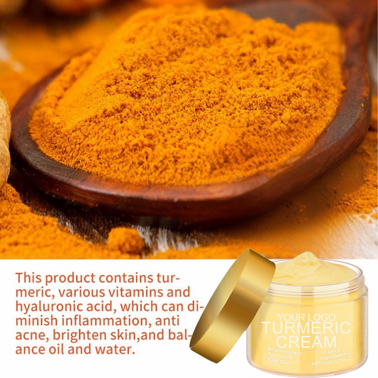 اطقم العنايه - كريم الكركم لتفتيح البشرة ومضاد للتجاعيد ومغذي ومرطب ومبيض للوجه