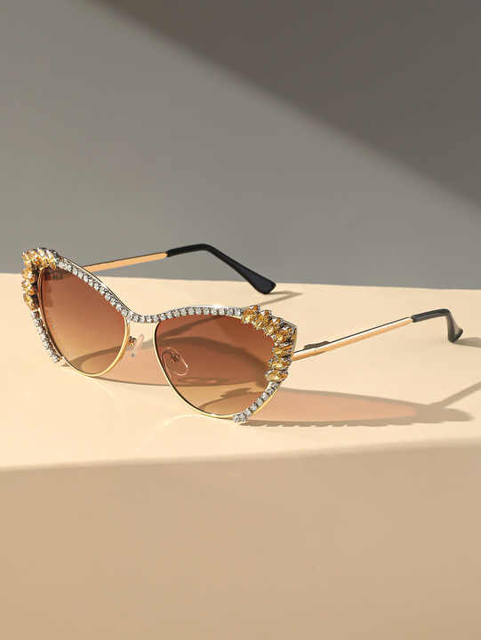 Arrival tweed Style Cat Eye Sunglass-New Sunglasses