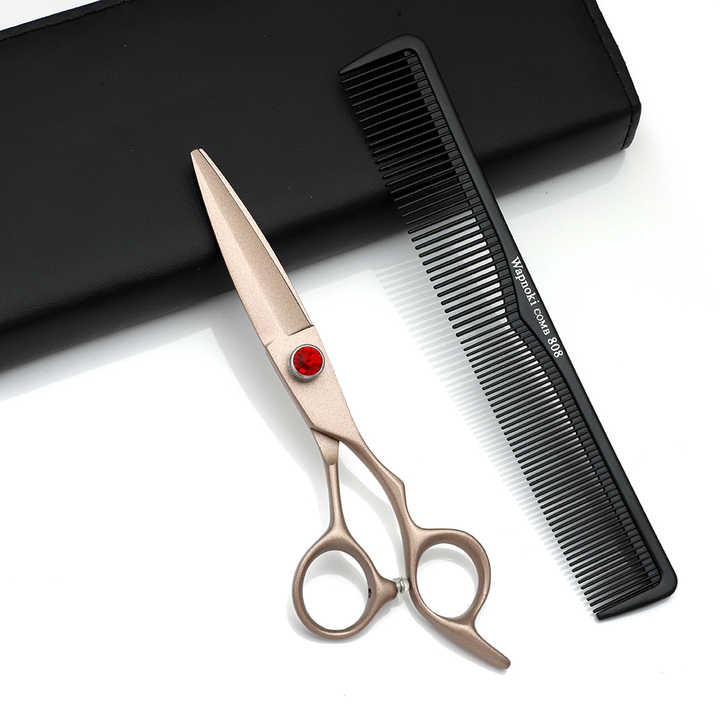 مقص شعر وردي اللون-pink hair scissors