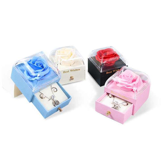 Valentines Day Soap Rose Flower Gift-Gift Boxes