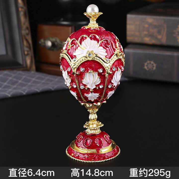 Decorative Box Music for Gift- m صندوق مجوهرات بيضة لؤلؤ