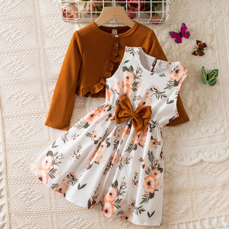 Elegant girls' outfits, dresses