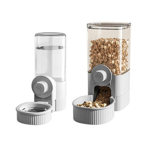 Cat Hanging Pet Drinker Dog Water Supply Drinking Hanging Dog Cage Bucket Automatic Feeder - Bowls & Feeders