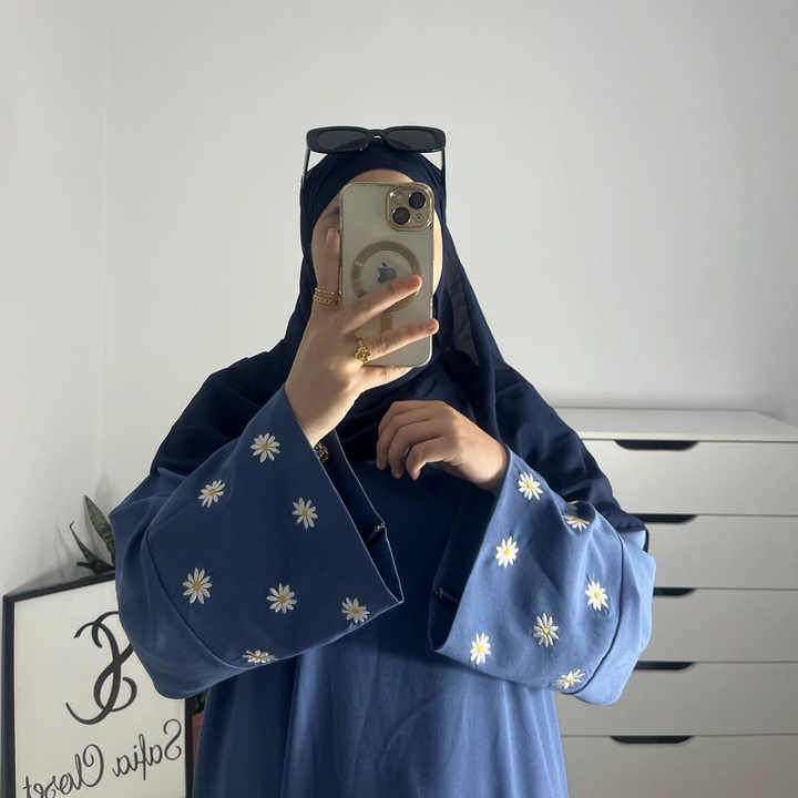 Traditional colorful abaya