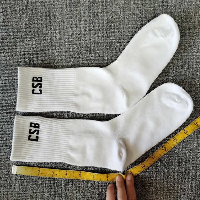 B84 RTS جوارب رياضية بيضاء مصنوعة في . B84 RTS White Sports Socks Made