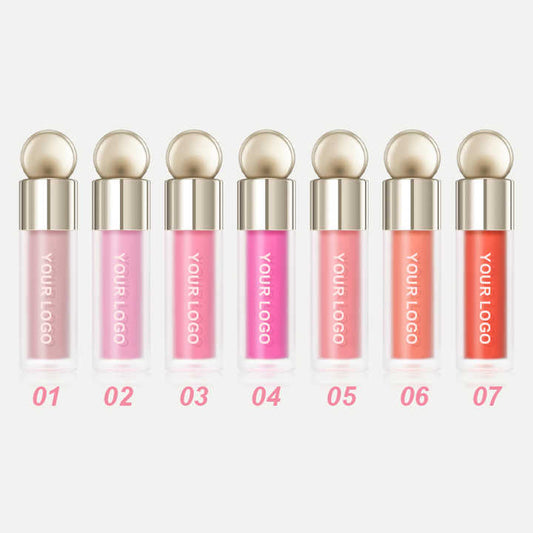 مستحضرات التجميل Oem Odm غير لامع ناعم يدوم طويلاً أحمر خدود نباتي الأكثر مبيعًا ماكياج أحمر خدود سائل مقاوم للماءCosmetics Oem Odm Matte Soft Long Lasting Vegan Blush Best Selling Waterproof Liquid Blush Makeup