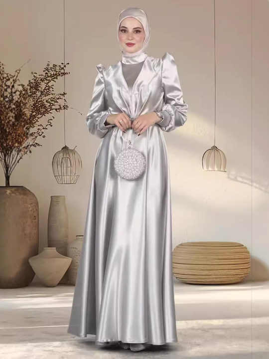 Satin Evening - فستان سهرة