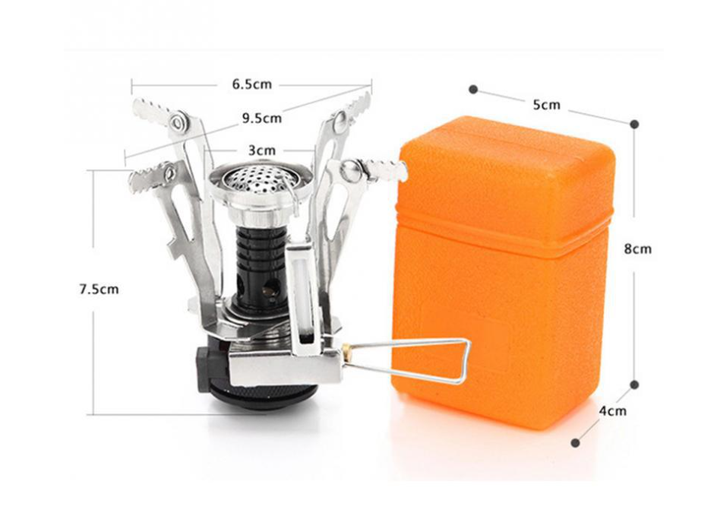 Jetshark Outdoor Hiking Portable Folding Gas Stove Burner s With Piezo Ignition Integrated MINI Stoves موقد غاز محمول قابل للطي من Jetshark للمشي لمسافات طويلة في الهواء الطلق مزود بإشعال كهربائي مدمج ومواقد صغيرة