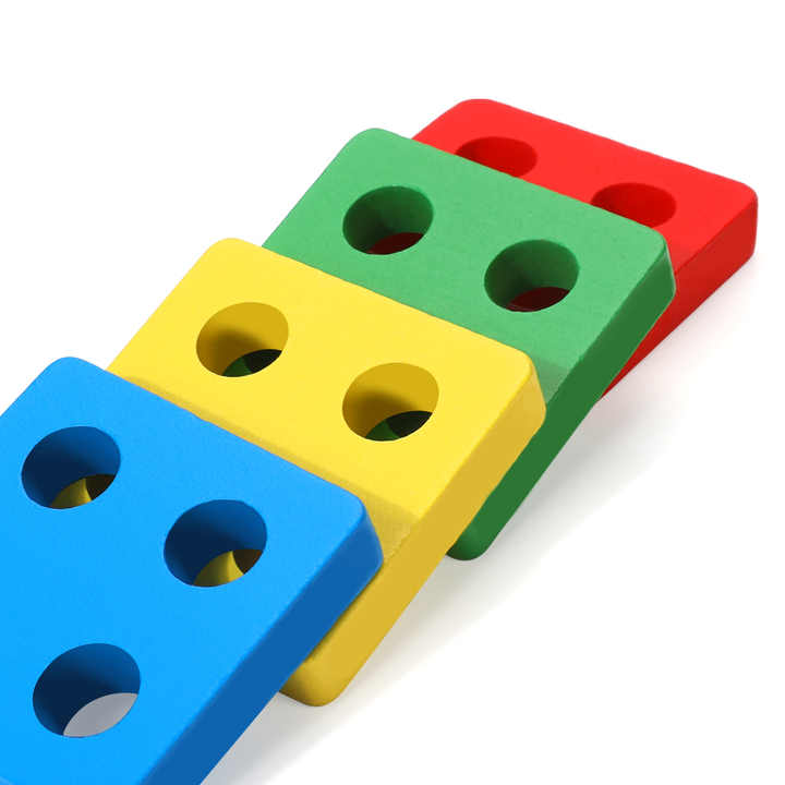 مجموعة ألعاب خشبية للجنسين من مونتيسوري Montessori Wooden Toys for Kids Early Childhood