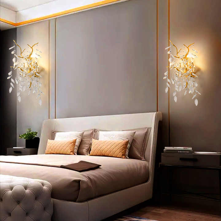 مصباح كريستال جداري فاخر حديث مزخرف - Modern Luxury Crystal Wall Lamp Decorative