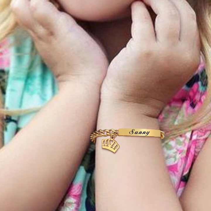 اكسسوارات أطفال مجوهرات يد سوار اسم الطفل