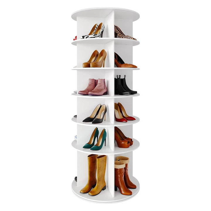 Custom Space Saving Rotating Shoe Rack-رفوف أحذية دوارة