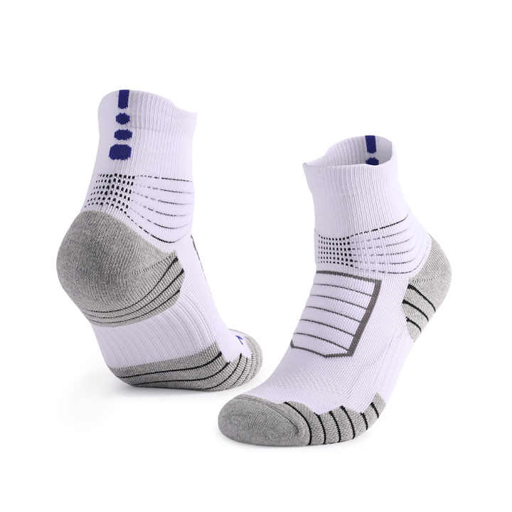 sweat absorbing, breathable and shock-absorbing sports socks جوارب كرة السلة للرجال والنساء ذات قاع سميك ومنشفة