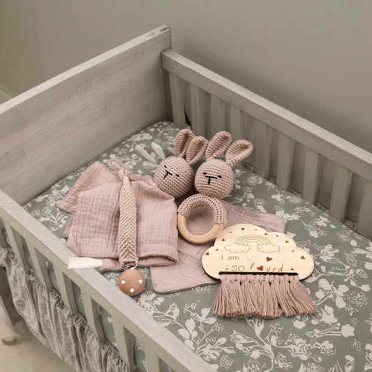 Wooden Toy Five Set Newborn Gift Box