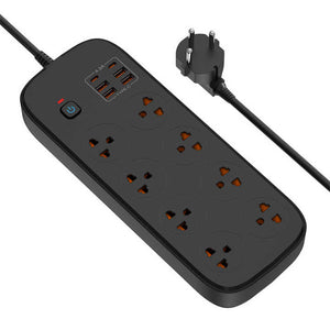 Customizable Wire Length Thai Standard Power Panel Socket, Power Switch Socket Surge Protector with 6 USB