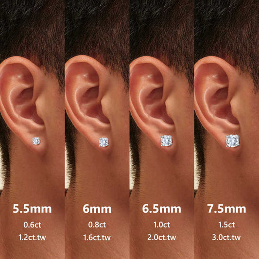 Sterling Silver Fine Jewelry Moissanite