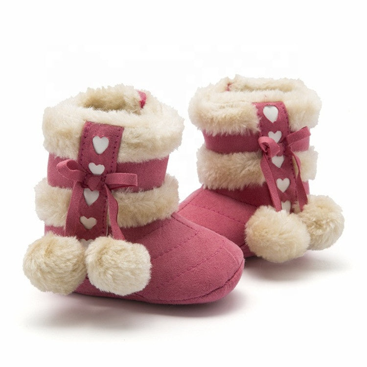 Girls' winter snow boots