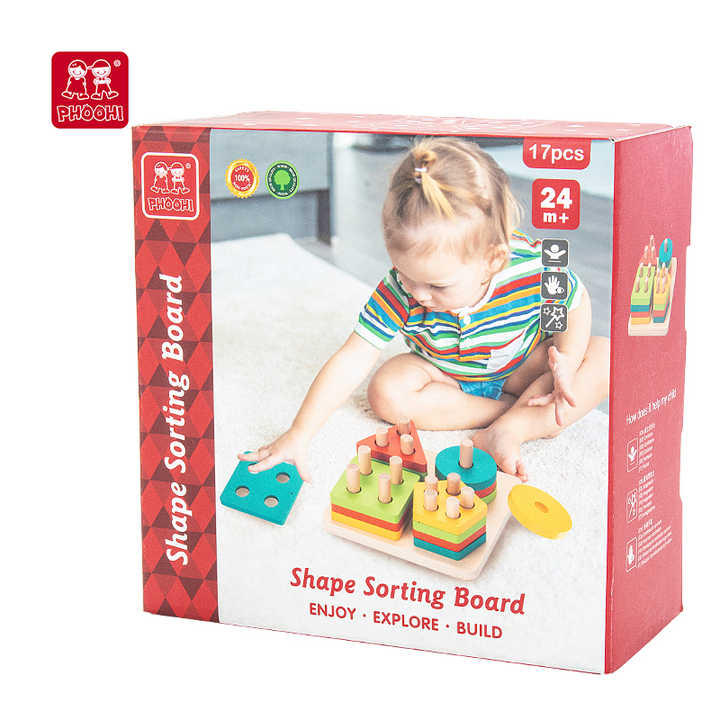 Educational board games for children, shape sorting game for children