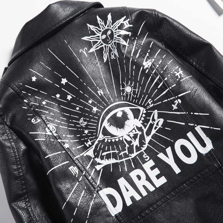 High quality women's leather jacket