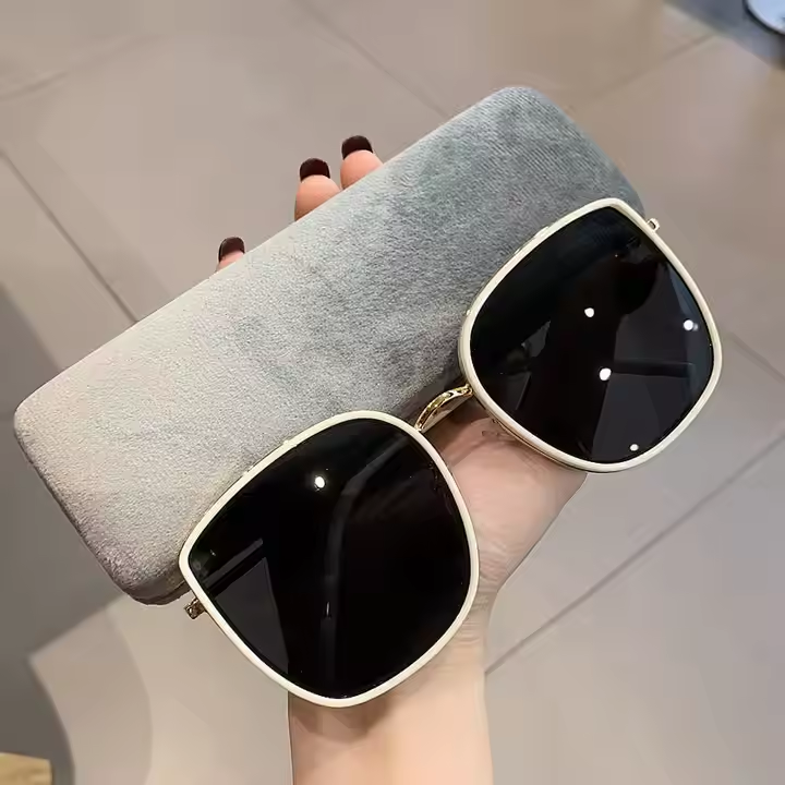 New Large Frame Women's Sunglasses Luxury High Quality Women's Sun Glasses Outdoor Sun Protection Shading Women's Eyewear