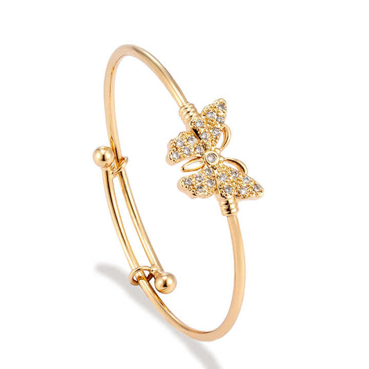 Children's Accessories Fashion Set Girl Butterfly Star Sky Design Zircon